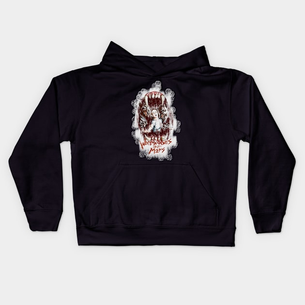 Werewolves From Mars (1984) Kids Hoodie by Adam Blackhat